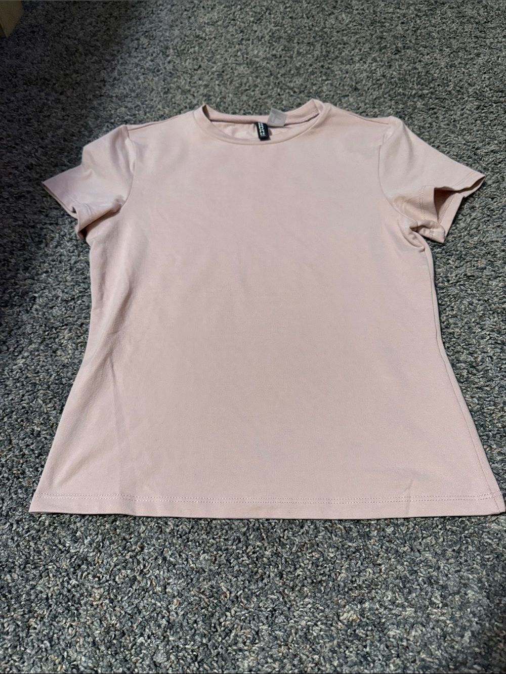 Divided Pale Pink Crewneck Short Sleeve Tee